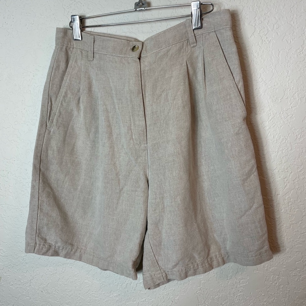 Woolrich Cotton Linen Blend Shorts Size 8